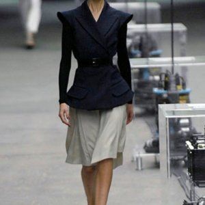 RUNWAY ITEM Yves Saint Laurent Asymmetrical Skirt